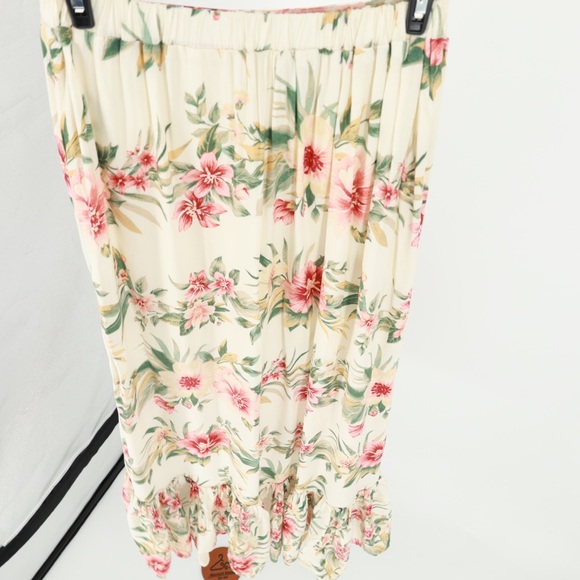 American Eagle High‎ Low Ruffle Tropical Floral Skirt - Picture 7 of 12